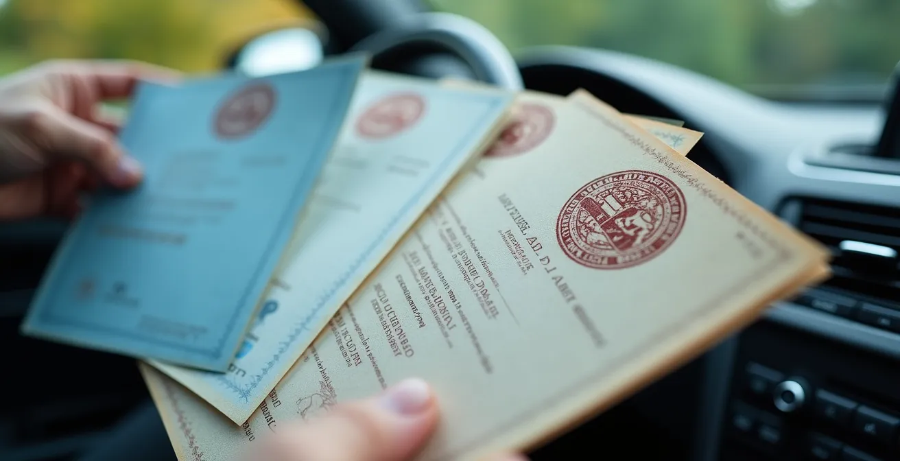 Documents administratifs essentiels pour un contrôle routier sans carte grise originale
